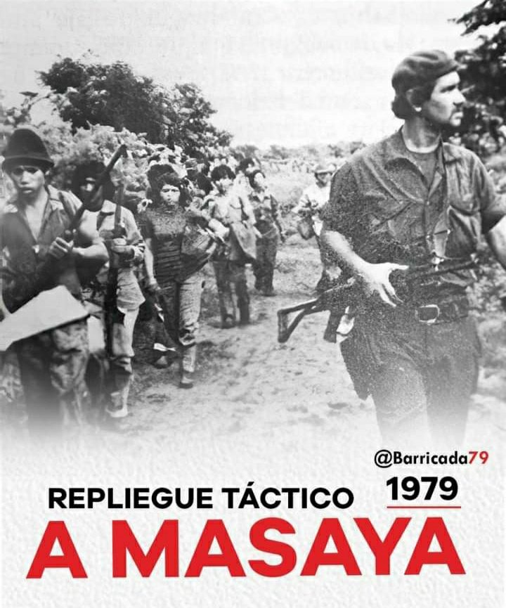 Conmemoramos hoy 27 de Junio 42 años del Repliegue Táctico a Masaya, uno de los hechos trascendendentes que nos llevaron a la Insurrección final ❤🖤