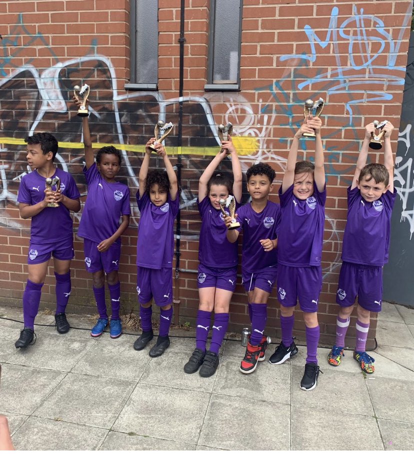 Well done to Mo and the <a href="/COLFCAcademy/">City of Liverpool FC Academy</a> U8’s boys &amp; girls runners up in the <a href="/EdgehillJFL/">Edge Hill JFL</a> 👏🏾👏🏾👏🏾