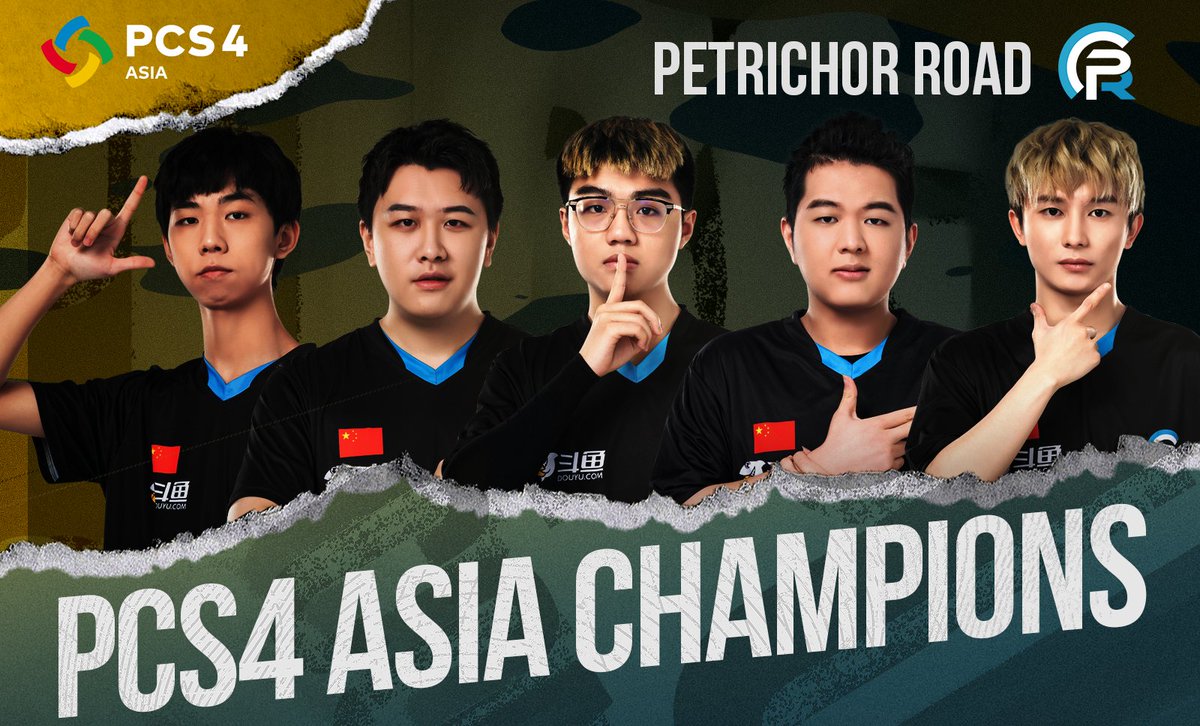 PUBGEsports's tweet image. Your PCS4 ASIA Champions are PETRICHOR ROAD! 🏆

An additional $20,000 added for being the series winner = 53,000 + crowdfunding for the squad from China!

An amazing show of tactics &amp;amp; mechanical skill through 36 matches of PCS4. GG's &amp;amp; Chicken Dinners all!

#PCS4 #PUBGEsports
