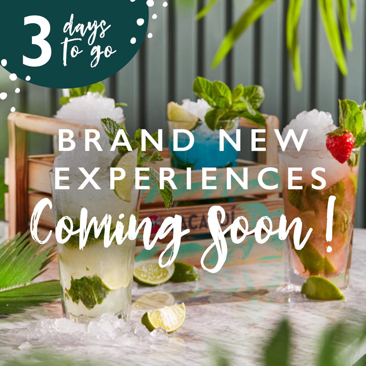It’s time we truly made up for all those missed occasions, from lockdown birthdays 🎂 , to quarantine engagements 💍 , to catch-ups with friends 👯‍♂️

Who else is looking forward to making more memories with us this summer?

#3daystogo #brandnewexperiences