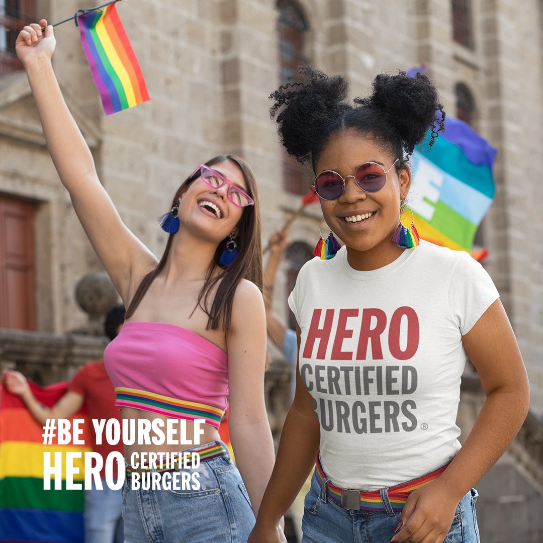 In Celebration &amp; Support 🌈 #BeYourself

#heroburger #heroburgers #herocertifed #HeroCertifiedBurgers #torontopride #montrealpride #nypride #lgbtq #🏳‍🌈 #pride #pridemonth #pride🌈 #lgbtq🌈 #lgbt #lgbtpride