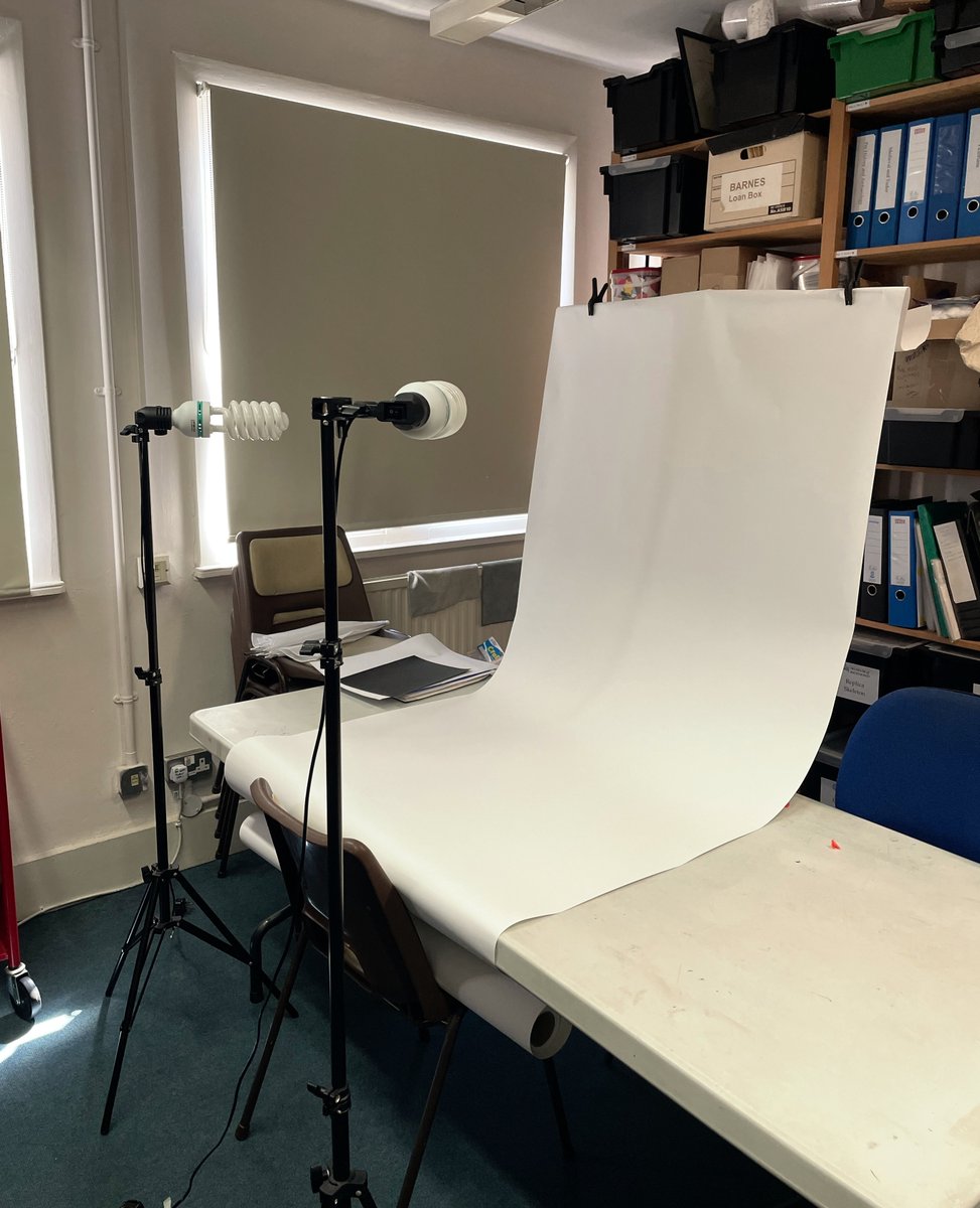 museumrichmond's tweet photo. After its old home was overtaken by the (fantastic) Lockdown Quilt we had to find a new home for our digitisation area. As with many things in a small museum, it's not the most high tech or aesthetic but by golly does it get the job done!
#SmallMuseumProblems #RichmondHistory https://t.co/BvcCXNOjhs