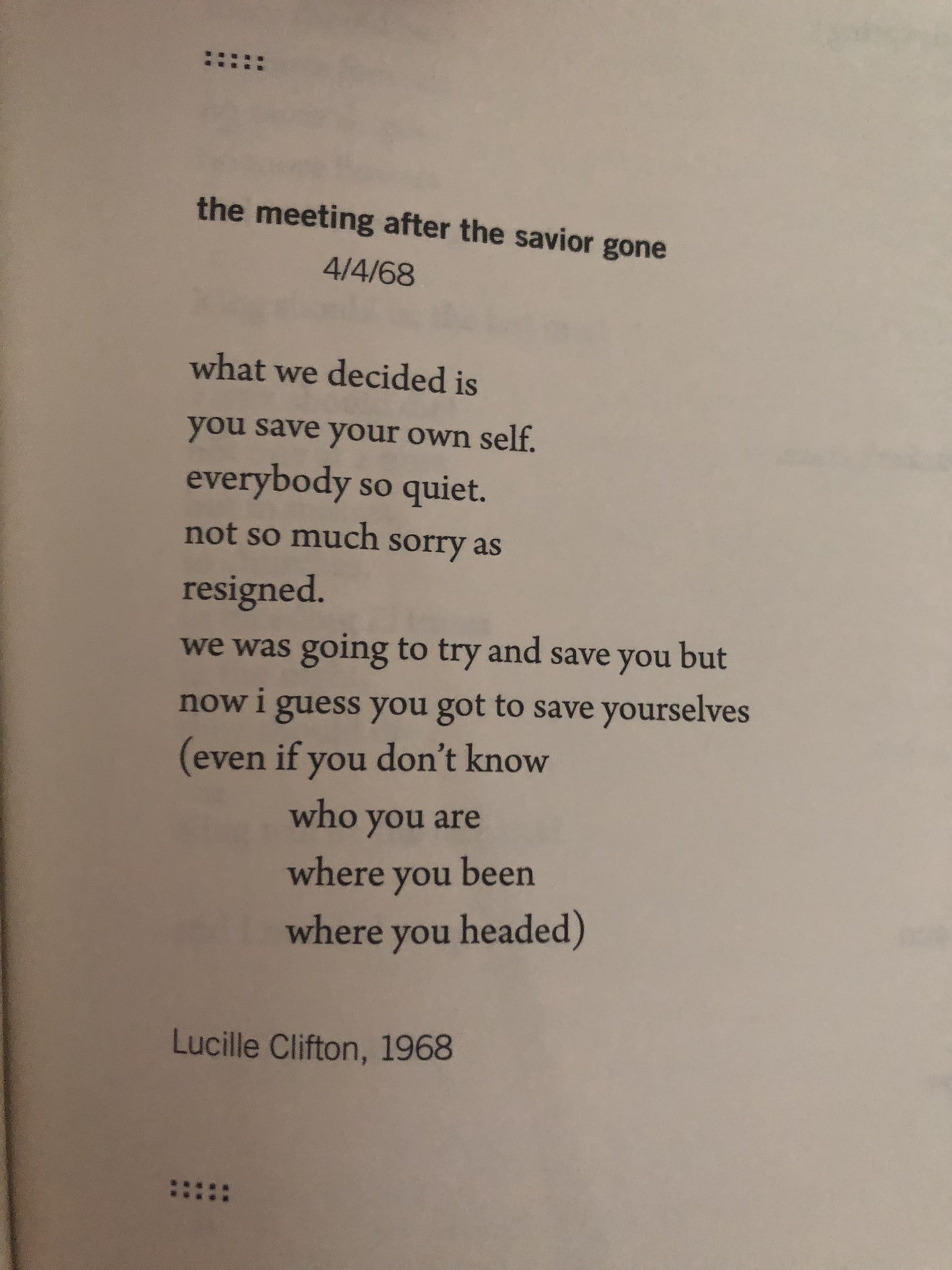 Happy Birthday, Lucille Clifton.     