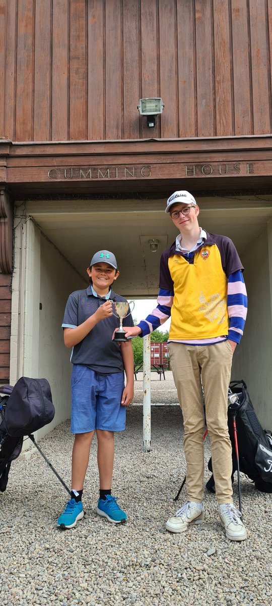 Very well done to Emil and Cameron, winners of the Inter House golf this afternoon. Great to end the sporting year with a trophy!