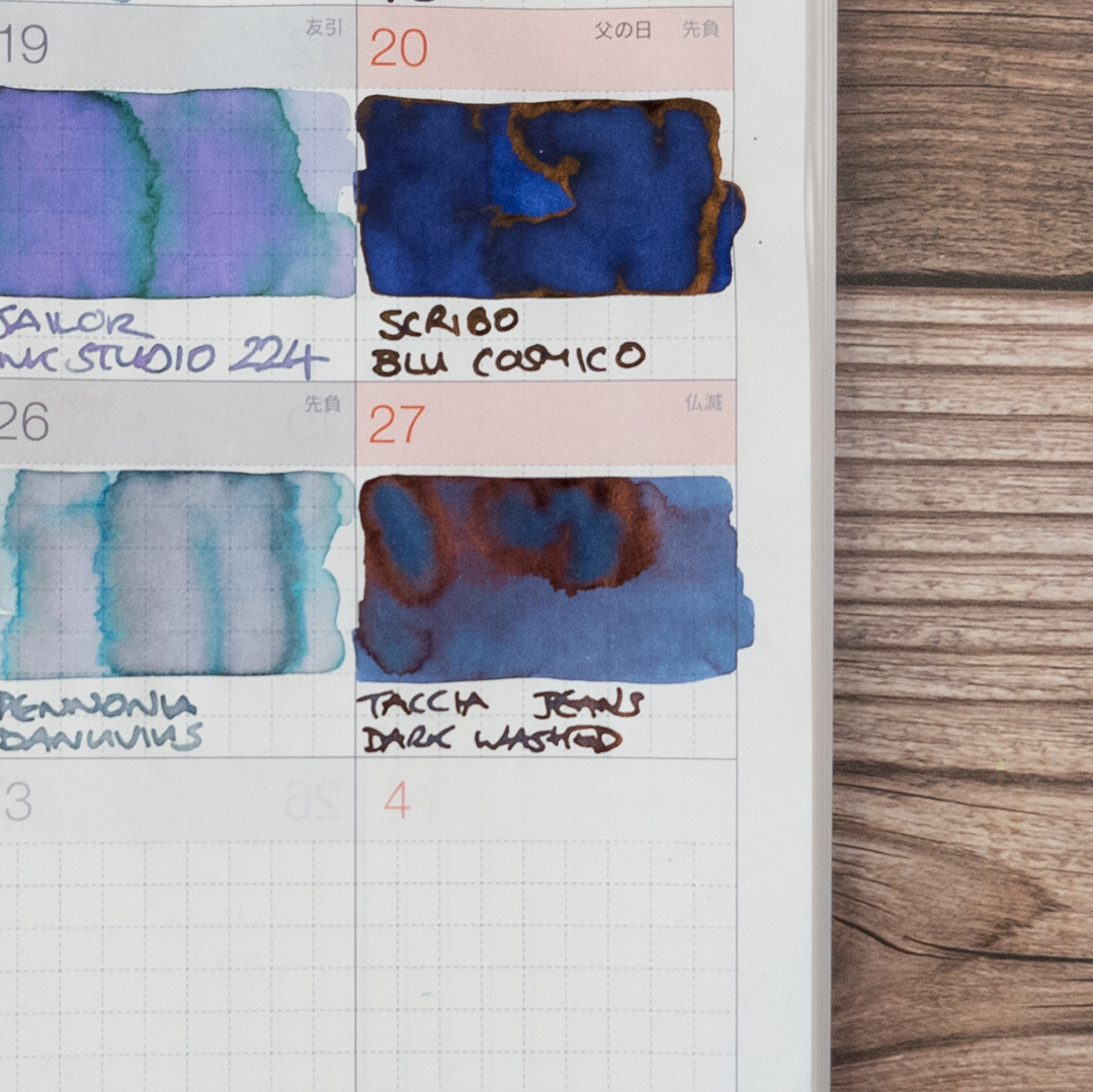 wilder_writes's tweet photo. Sunday is for blue-blacks, and Taccia Dark Washed Jeans is an attractive ink that is great for everyday work use as well: currently in my Custom 823.

@inkjournal #fountainpens #fountainpenink #fpgeeks #penaddict #fountainpen #fountainpenaddict #pens #stationery #stationeryaddict https://t.co/rK9KKGwFni