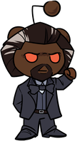 A snoo, or reddit mascot, based on Frederick Douglass