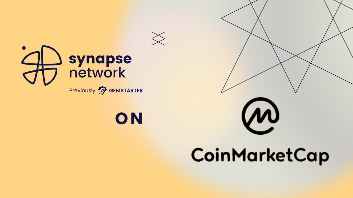 .<a href="/SynapseNetwork_/">Synapse Network</a> is alredy listed on <a href="/CoinMarketCap/">CoinMarketCap</a> 🔥 $SNP Follow the project here: 

coinmarketcap.com/currencies/syn…

#CoinMarketCap #Crypto #Cryptocurrency #CMC #Altcoin #DeFi