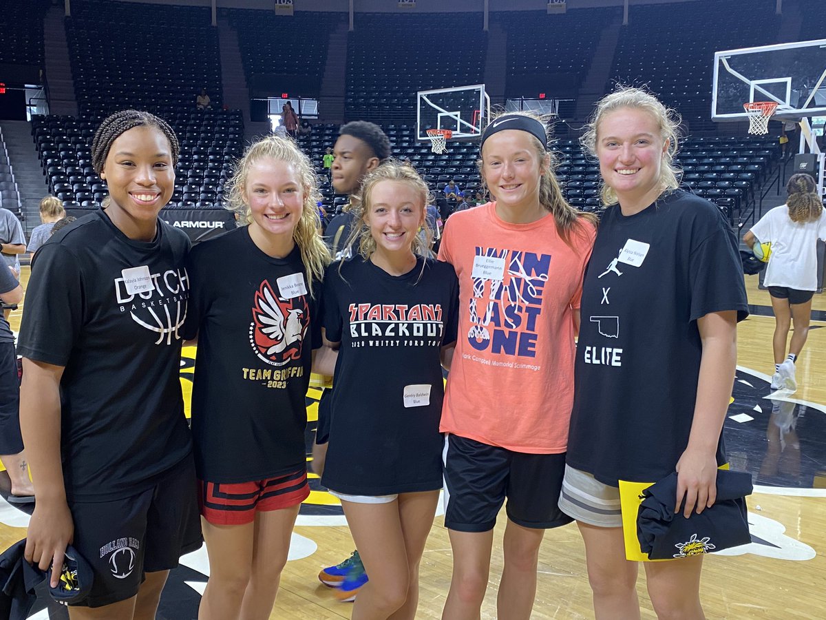 Enjoyed my visit at <a href="/GoShockersWBB/">Wichita State Women’s Basketball</a> Elite camp! Had a great time competing with my teammates. Thanks Coach @WSUKeithaAdams!