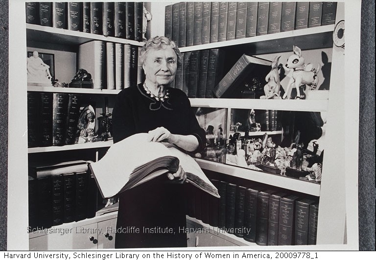 On this day in 1880, Helen Keller was born. After graduating from Radcliffe College in 1904, she worked extensively in causes for the blind all over the world. In 1955, she became the first woman to receive an honorary degree from Harvard.