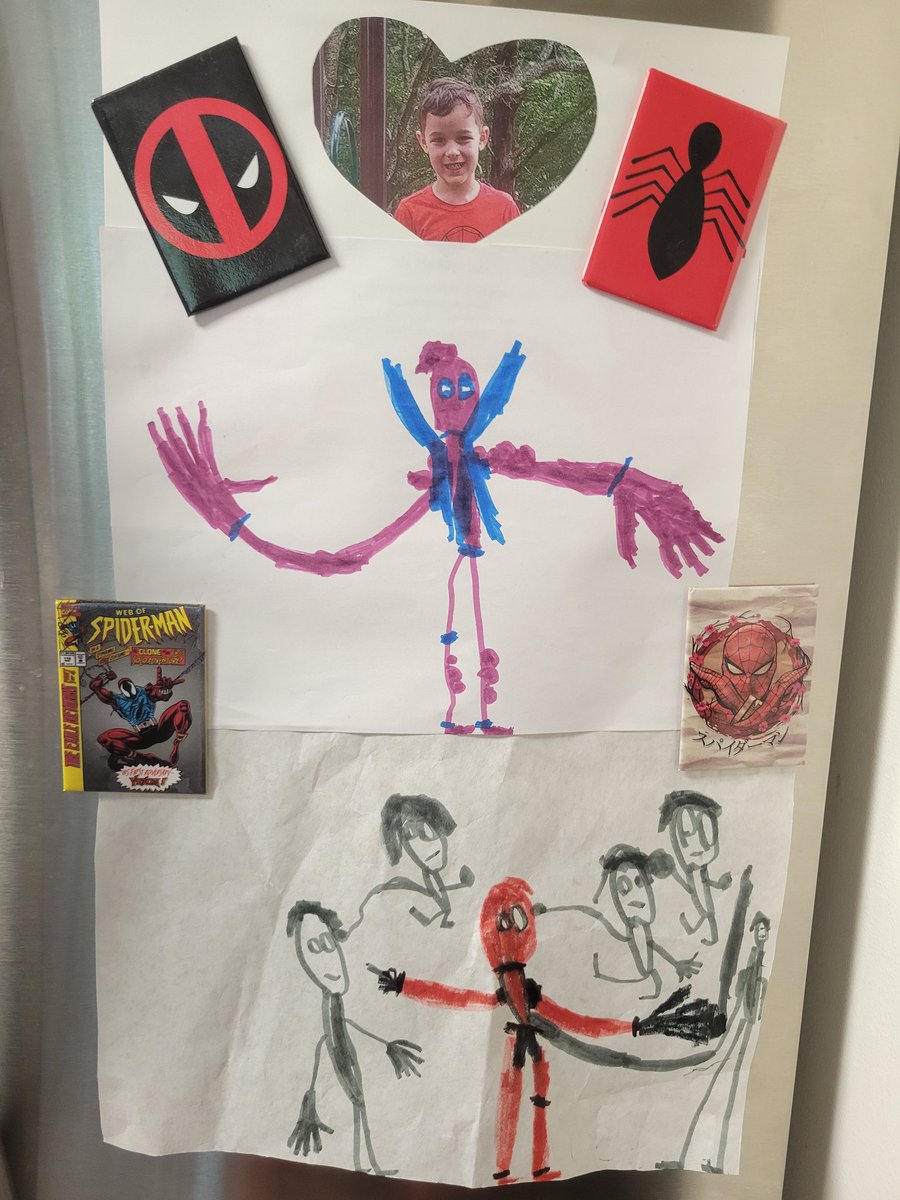 JustinWredick's tweet photo. @VancityReynolds I may have made my 5 year old a #Deadpool fan 🤷‍♂️ #NolanKinver @Deadpool @Marvel #comics #Xforce https://t.co/ABfXswiRD9