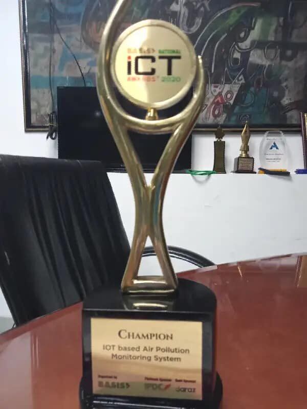 MsrTariqul's tweet photo. Our project "IoT based air pollution monitoring system" has been awarded as Champion in the prestigious BASIS National ICT Award in the Category: Inclusions and Community Services.
#DecodersSquad
#Basis #National_ICT_Award #sustainability #Environment #iot #community https://t.co/LeHP0h5qgc