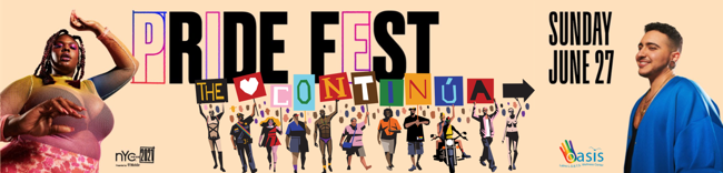 NHHAD's tweet photo. Oasis honors PRIDE 2021: Pride Fest Contin�a at our Chelsea location - Sunday, June 27th, 12pm-6pm. https://t.co/23ZRjIEfNl https://t.co/HFtCvIEEvH