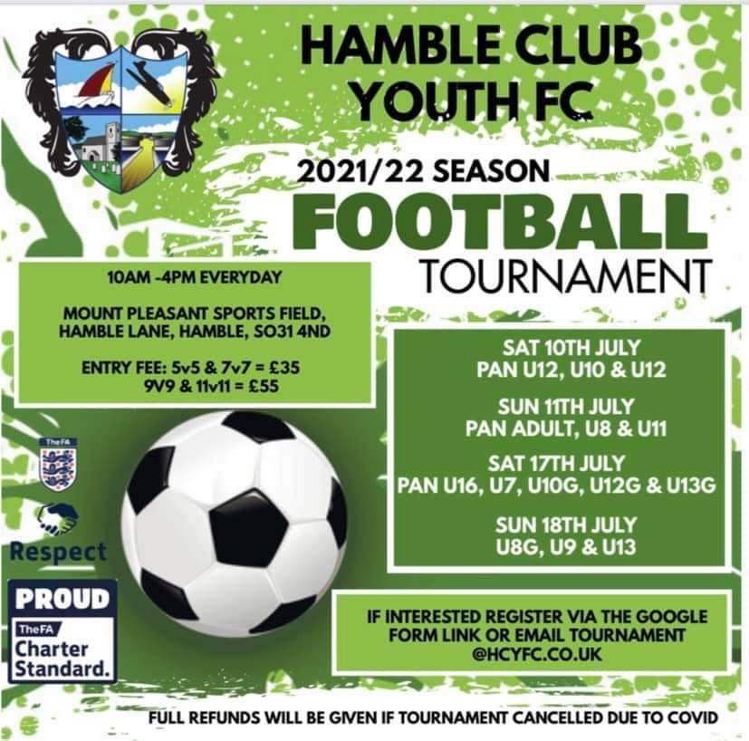 2 spaces left for our under 12 PAN disability tournament on the 10th of July entry is FREE please email Dave.parsons@hcyfc.co.uk <a href="/HampshireFA/">Hampshire FA</a> <a href="/InclusionBucks/">Bootle Bucks Inclusion FC CIC 💙💛</a> <a href="/CP_United_FC/">Cerebral Palsy United FC</a> <a href="/LearningYfc/">Hucclecote YFC, Learning Disability Football</a> <a href="/afcbournemouth/">AFC Bournemouth 🍒</a> <a href="/Baddowsoccabil1/">Baddow Spartak FC Soccability</a> <a href="/FulhamFCFound/">Fulham FC Foundation</a> <a href="/WFCTrust/">Watford FC CSE Trust</a> @FootballGrf