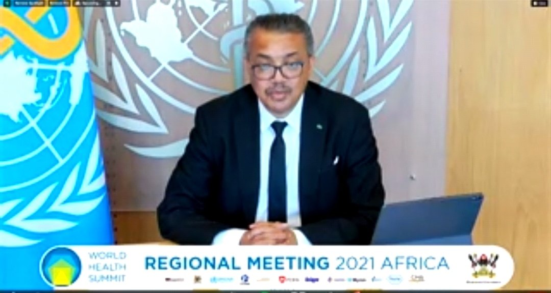 The #COVID19 pandemic has demonstrated that #Africa cannot rely solely on vaccines from outside. We must develop internal capacity - @DrTedros, World Health Organisation DG at #WorldHealthSummit in #Uganda.

#WHSKampala #WHS2021 #SDGs #M8Alliance #VaccineEquity #PeoplesVaccine