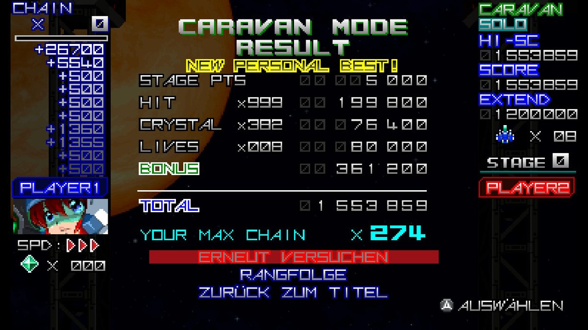 zoydo_'s tweet photo. Raging Blasters - Caravan Stage. #RagingBlasters #TerarinGames #stgscore #NintendoSwitch https://t.co/2rTpJDSJfm