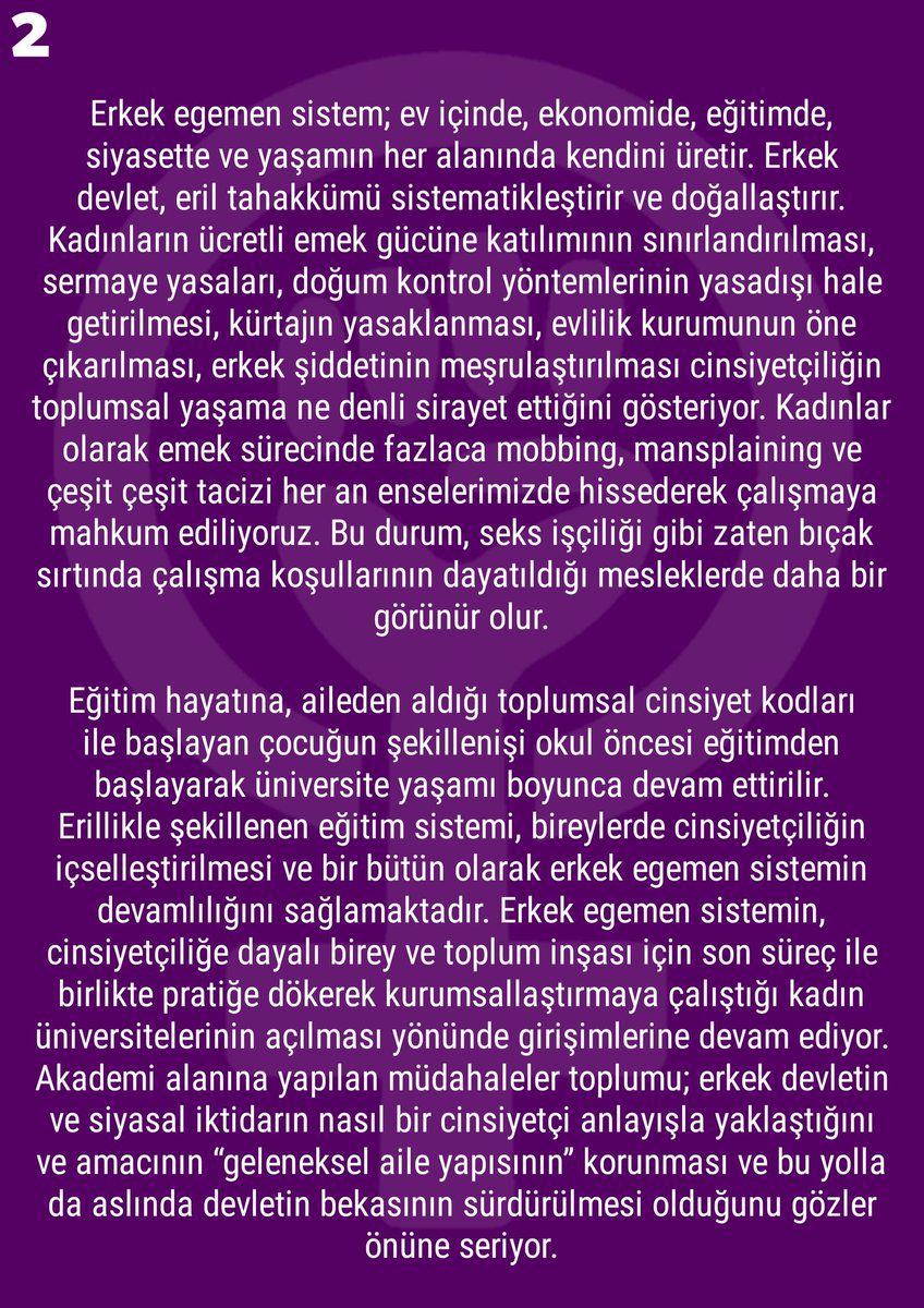 FKHareketi's tweet photo. Feminist Kurtuluş Hareketi kuruldu! 💜

Cinsiyetçiliğe, ikili cinsiyet sistemine ve erkek-devlet şiddetine karşı Feminist Kurtuluş'a! https://t.co/KxihBJhjRL
