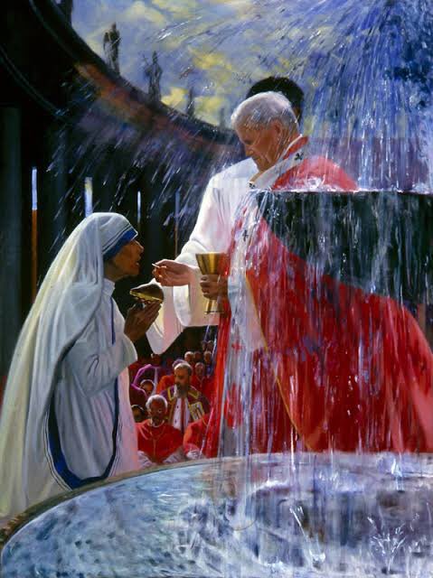 El amor también necesita de contacto físico. Es por eso que el mismo Dios nos acaricia a través de la eucaristía.