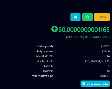 Floki_Preacher's tweet photo. $kishu  $FLOKI $SHIB $SHIBA $DOGE $BFLOKI #BabyFlokiInu
Floki inu,Punish whales, buy up to 5 billion Floki each time

Contract Address: 0xe142d7f9eba853e322ff264ece4dfaae2137a855

PancakeSwap V2: https://t.co/2LTxKLYV6V

Diamond suit 50% Burned Token: https://t.co/qjxBnkKmfB https://t.co/H8stVK7vHn