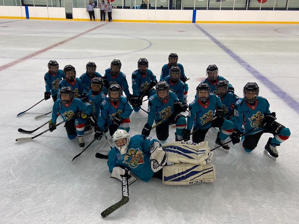 JrBelfastGiants's tweet photo. Yesterday our U11s team were glad to get the opportunity to travel over and play North Ayr. It was a great days fun for the team. Thank you to North Ayr for having us over it was greatly appreciated. 
Well done to Rauiri Mcallistar on his man of the match award on his first game! https://t.co/Y14RqNU2fp