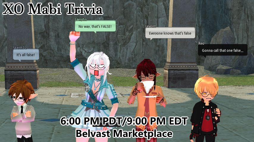 MabiErinnFair's tweet photo. Come prove yourself as the master of all things Mabinogi in the 4th-annual XO Trivia contest! Skills, titles, pets, lore and more will all be tested! #mabinogi https://t.co/cEx6GblKrz
