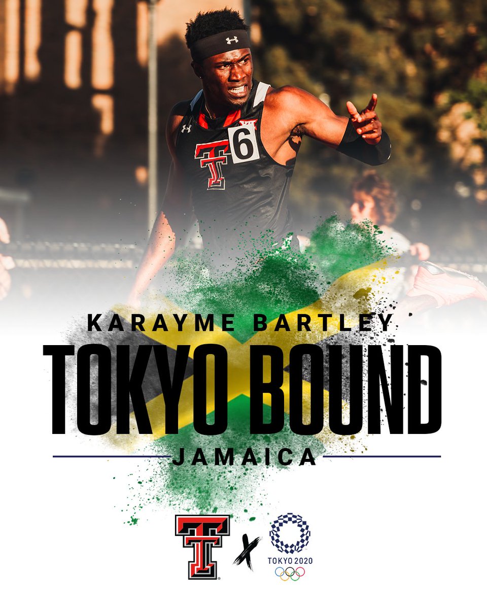 TexasTechTF's tweet image. Karayme is headed to the Olympics‼️

@bkarayme finishes third in the 400m final with a PR of 45.17 and will represent Jamaica in Tokyo! 🇯🇲

#WreckEm