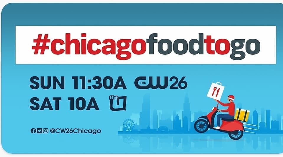 Don't forget! Check us out on #ChicagoFoodToGo on CW26 today at 11:30 AM! Our area Comcast Channel 183 and Uverse 1010

@cw26chicago
#chicagofoodtogo