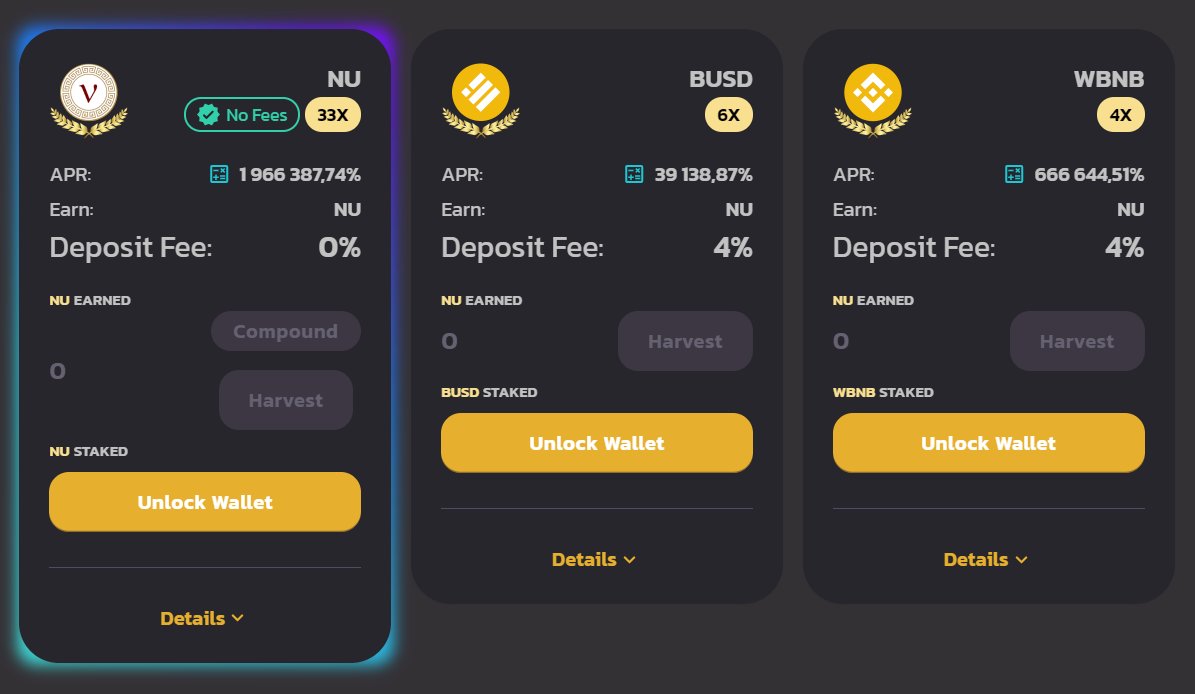 Parthenon_bsc's tweet photo. Parthenon MU farm starts in less than 1 HOUR!

DON'T FORGET TO STAKE to take advantage of highest APR at start!

https://t.co/MqskS9mM7o

#binance #bsc #yieldfarming #defi #PancakeSwap #YieldApp #BinanceSmartChain https://t.co/VQxY1G0P1d