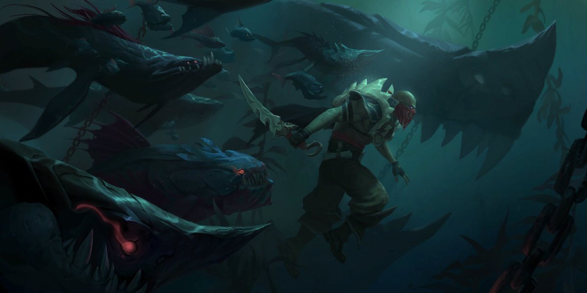 JumaraloHexCore's tweet photo. Pyke Nvl 1 &amp; Nvl 2 Full Artworks - Legends of Runeterra https://t.co/x3fjZfrSnk