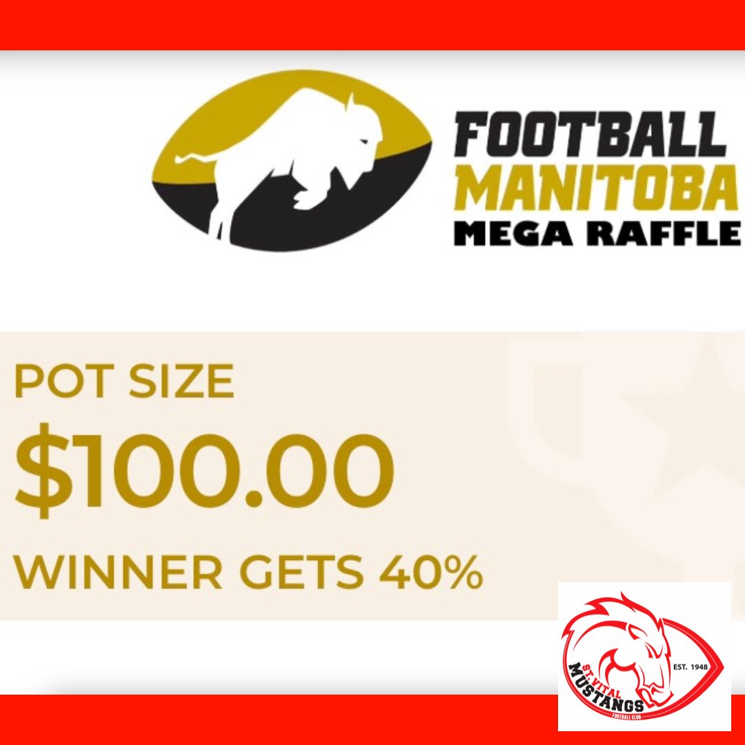 StVitalMustangs's tweet photo. Get your Mega Raffle tickets today. https://t.co/lWu7zS4avX https://t.co/33duNRAhJu
