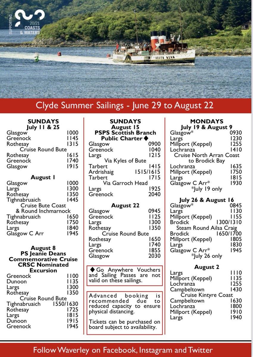 Paddle Steamer Waverley (@ps_waverley) on Twitter photo Opportunity to work on Waverley
Catering stewards are required to serve passengers and operate the onboard catering outlets.
Catering crew are required to hold the basic STCWs & ENG 1 medical. Applications should be made to info@waverleyexcursions.co.uk with a covering letter. Opportunity to work on Waverley
Catering stewards are required to serve passengers and operate the onboard catering outlets.
Catering crew are required to hold the basic STCWs & ENG 1 medical. Applications should be made to info@waverleyexcursions.co.uk with a covering letter.