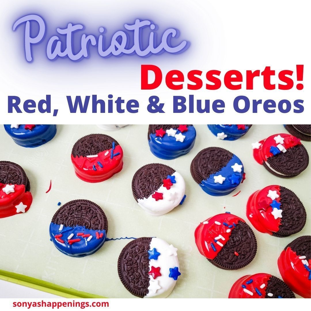 celebratehavfun's tweet photo. Red White And Blue Oreos only require three ingredients. Easy to make and everyone LOVES Oreo's    😋 🍪 ~ #Patrioticdessert. #IndependenceDay #3ingredientdessert #Oreodessertrecipe #simpletomake https://t.co/y3ZtaGG24Z https://t.co/WzM6gOOJey