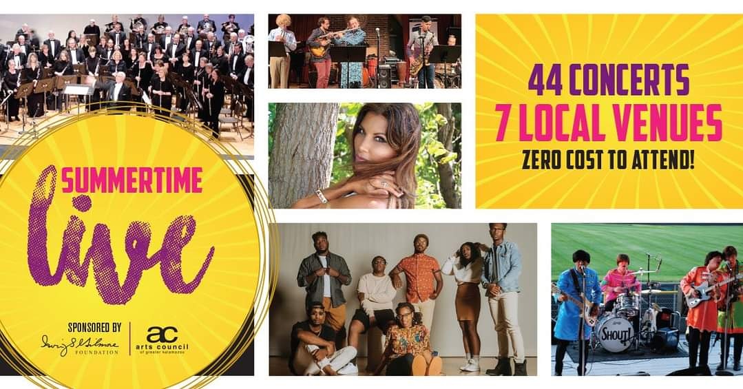 The rain has stopped for us to perform! Come check us out for FREE at 6 pm in Flesher Field in Kalamazoo. Bring a lawn chair/ blanket! pic.x.com/9WIIzpAYtA