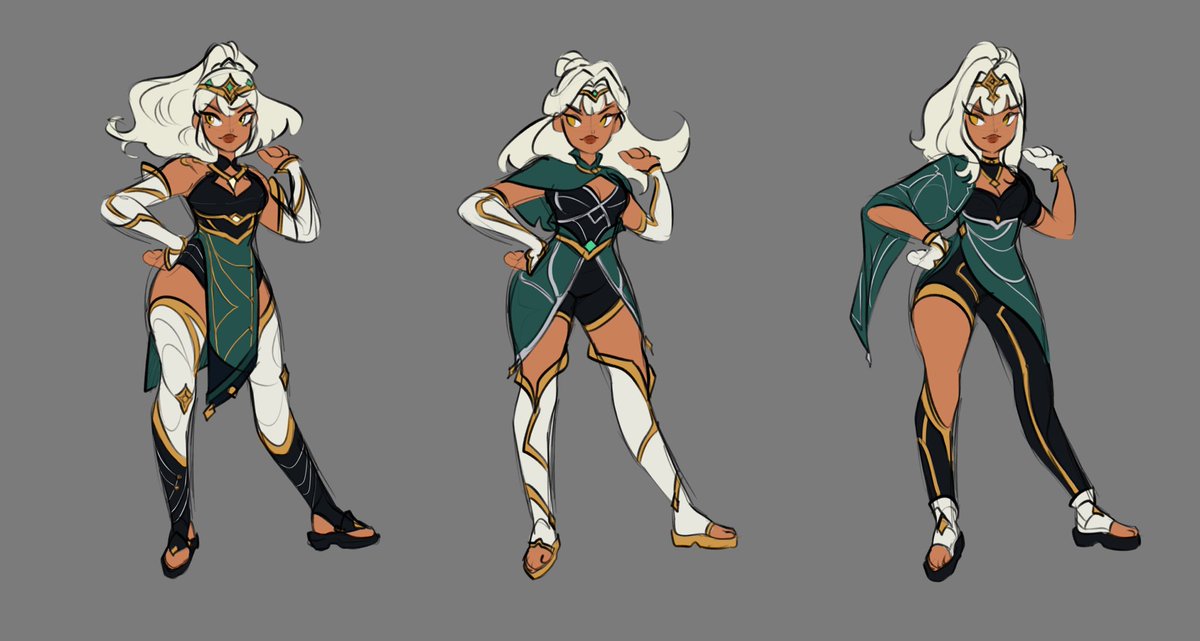 sentinel qiyana concept explorations!! i’ll try to do a splash art for this...