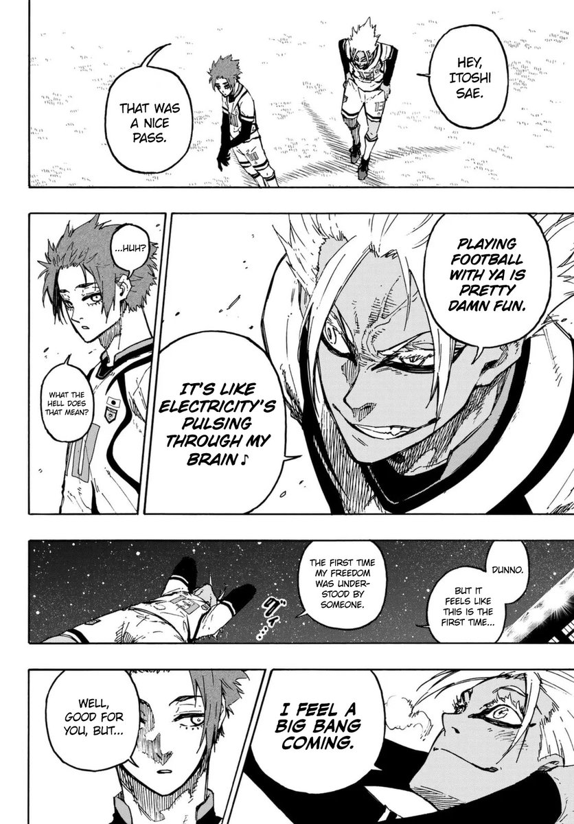 catching up with blue lock since it's been a few weeks and (points) IS THIS ALLOWED..... IS THIS ALLOWED?!?!