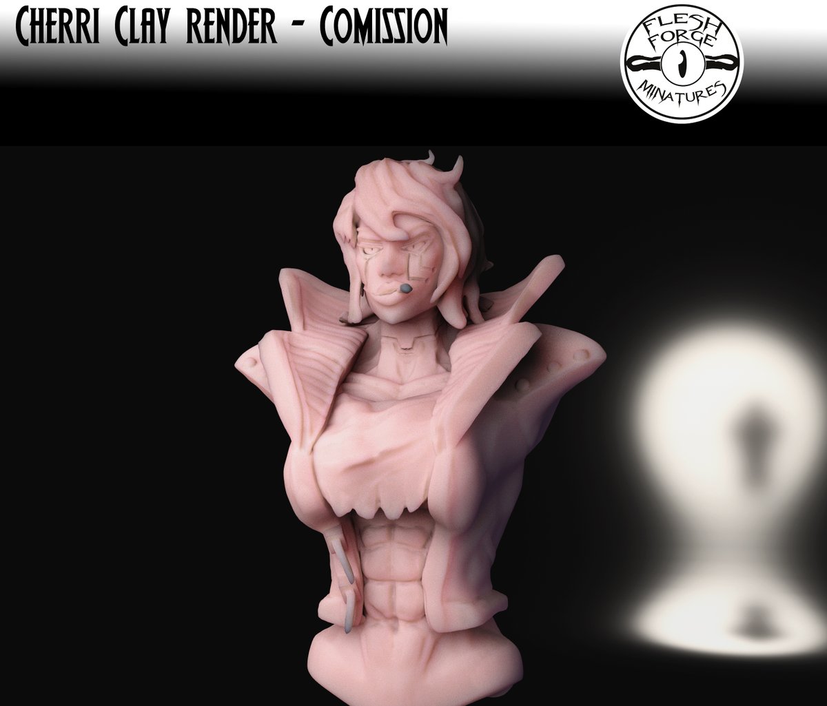 Flesh_Forge's tweet photo. Some clay renders for @ThatFella6 featuring their character.
#3Dprinting #3render #cyberpunk #punk #smoking #augumented #Transhumanism #art #commission https://t.co/PWI3LcxvMw