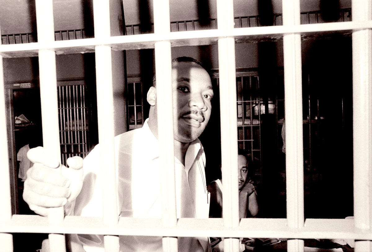 BerniceKing's tweet photo. CHALLENGE: 

Before sharing another #MLK quote or asserting what he would stand for today, read ‘Letter from Birmingham Jail’ and reply to this tweet with something you learned. 

Share this challenge far and wide. 

Letter: https://t.co/JNgS16IoCC https://t.co/CYcLhdEgUJ