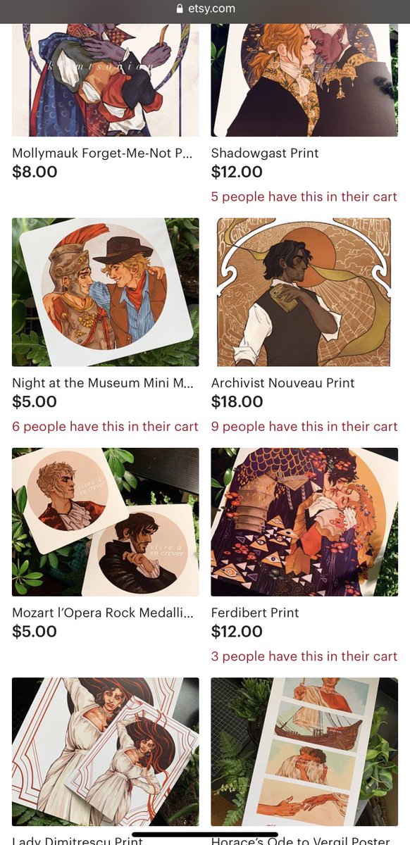 also hiiiii, i sell cool prints of my cool art!! make the most of that shipping cost lol!! 
