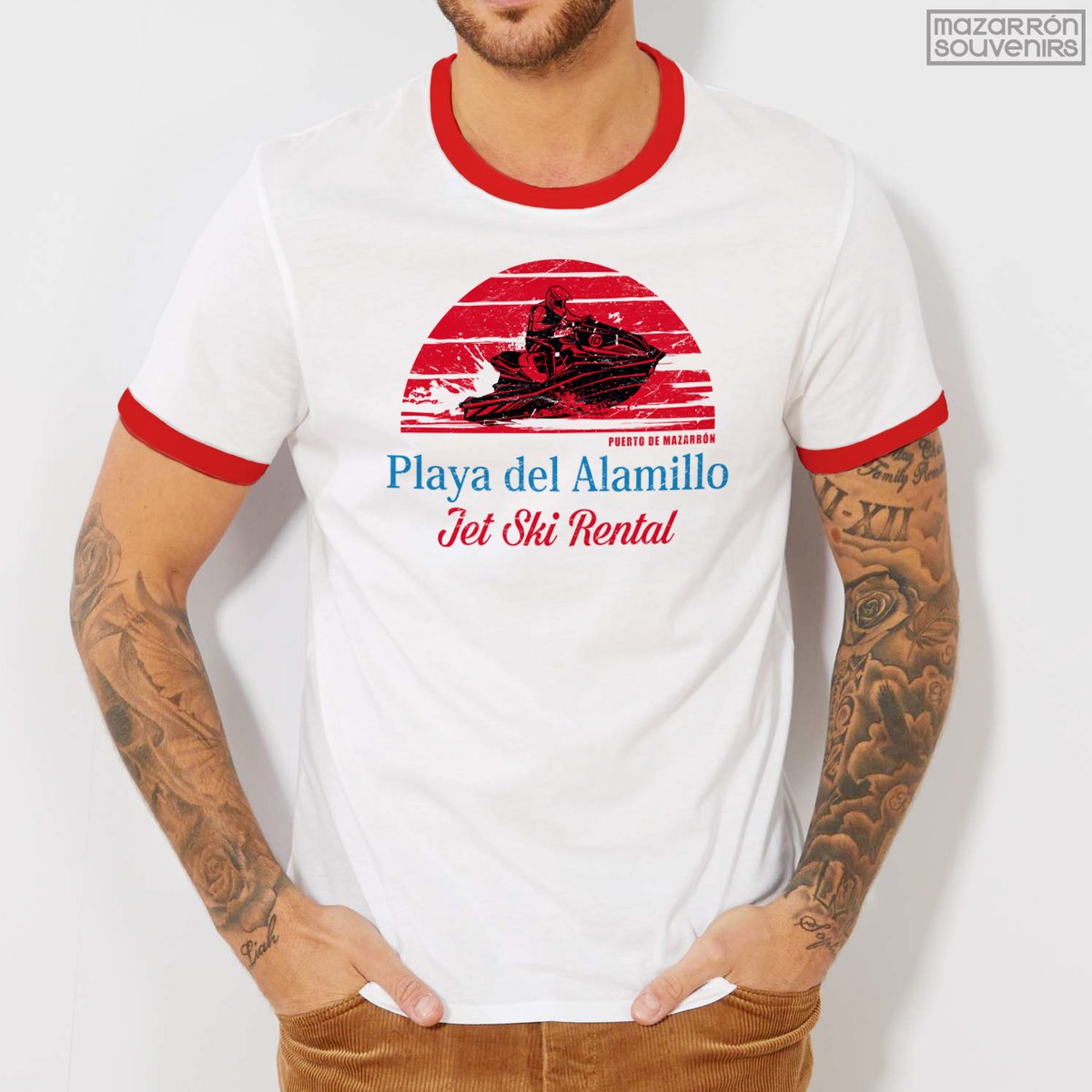Camiseta estilo retro dedicada a las Motos Acuáticas y la Playa del Alamillo del Puerto de Mazarrón / T-Shirt available at our shop in Puerto de Mazarrón

#mazarronsouvenirs #jetskirental #playasdemazarron #puertodemazarron #mazarron #motosacuaticas🚤 #vintagelook #ochenterostyle