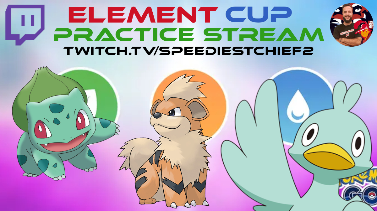 SpeediestChief2's tweet image. Sick of Ultra? 🤔

Don't want to invest in Master's? 💰

Join me TONIGHT for an Element Cup Practice Stream! 💦🍃🔥

We're going to spend a lot of dust, and lots of viewer battles! 🥳

Starting.... NOW! 👀

➡️📺 Twitch.tv/SpeediestChief2 📺⬅️

#PokemonGO #GOBattleLeague #ElementCup