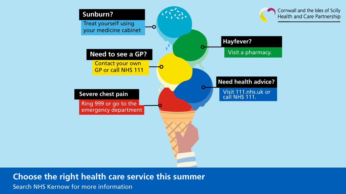 ciosicb's tweet photo. The NHS is still here to help if you feel unwell or get injured. Support your local NHS by choosing the right health care service this summer. 

#HelpUsHelpYou https://t.co/USCBj6FTc4