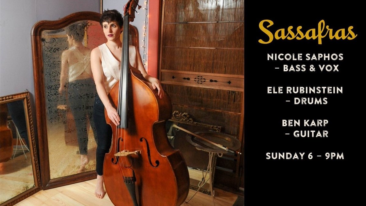 Tonight!!! Playing 6-9pm <a href="/SassafrasBar/">Sassafras Bar</a>. Indoor / outdoor seating -- also killin burgers. Come hang with us! #phillyjazz