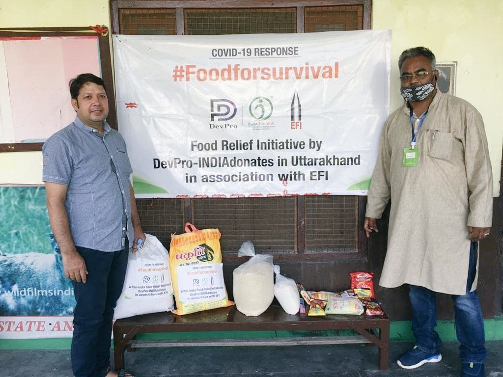 EFI_Tweets's tweet photo. EFI Covid relief in partnership with @indiadonatesID at Uttarkashi, Uttarakhand.
#SuperSpreadHope #GiveHope #Foodforsurvival https://t.co/fXBbsCY73p