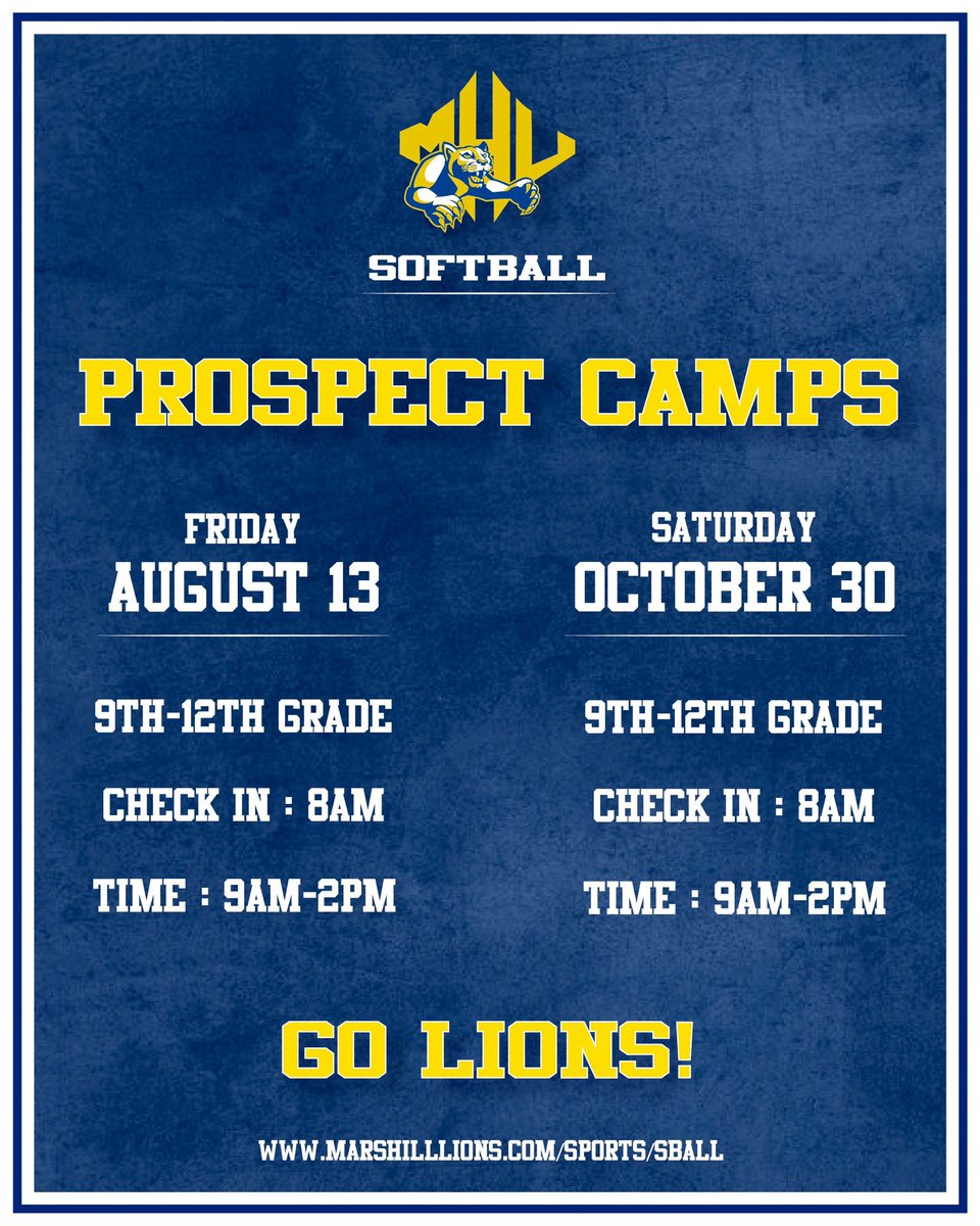 Are you a high school softball player interested in playing on The Hill? If so, check out the MHUSB Prospect Camps! There are two opportunities to put in work on Ponder Field, but don’t wait to sign up because spots are filling up fast!! Check the link below to register.