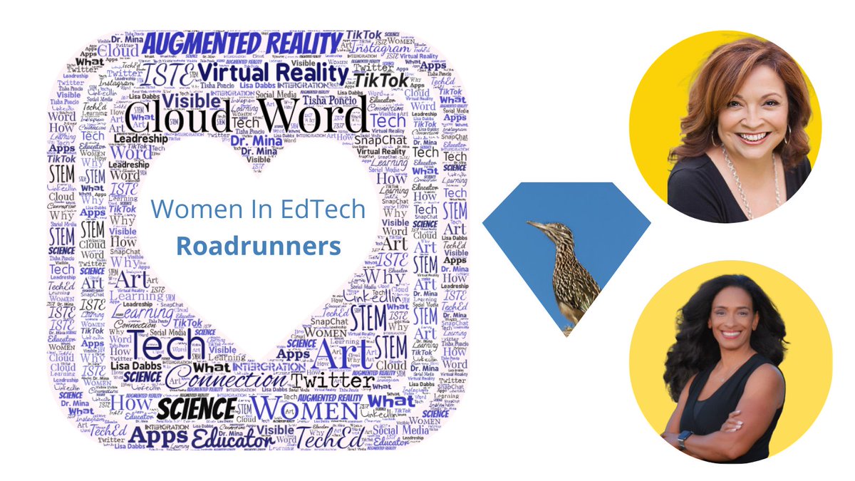 MinaJBlazy's tweet image. #WomenInEdTech @ISTE #ISTElive #ISTELivecontest #WordCloud #Roadrunners @teachwithsoul