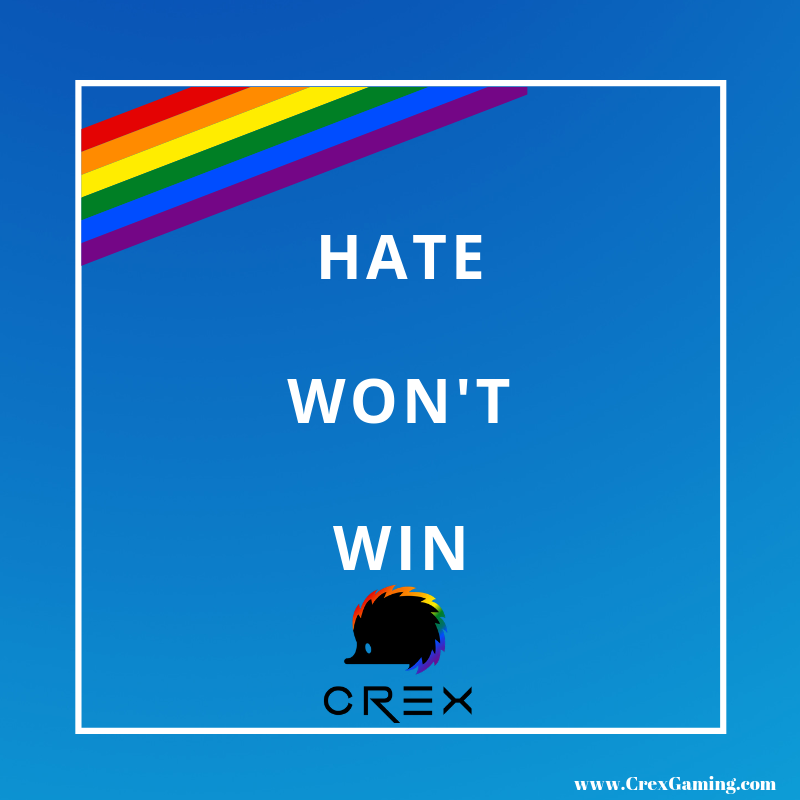 crex_gaming's tweet photo. Hate will never win, no matter how much these social networks enable it https://t.co/znD6ejUNer