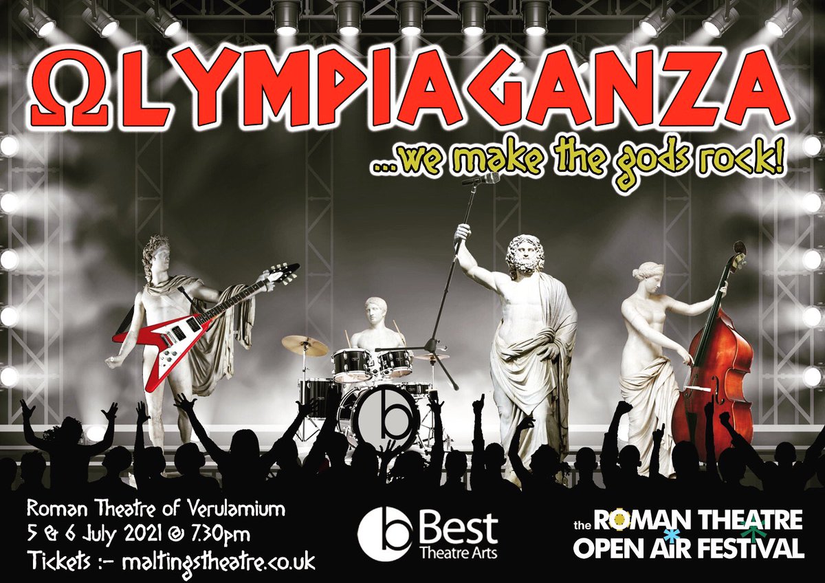 We are so excited to be part of the fabulous Roman Theatre Open Air Festival with 'Olympiaganza' on 5th and 6th July! Book now! maltingstheatre.co.uk/whats-on/olymp…