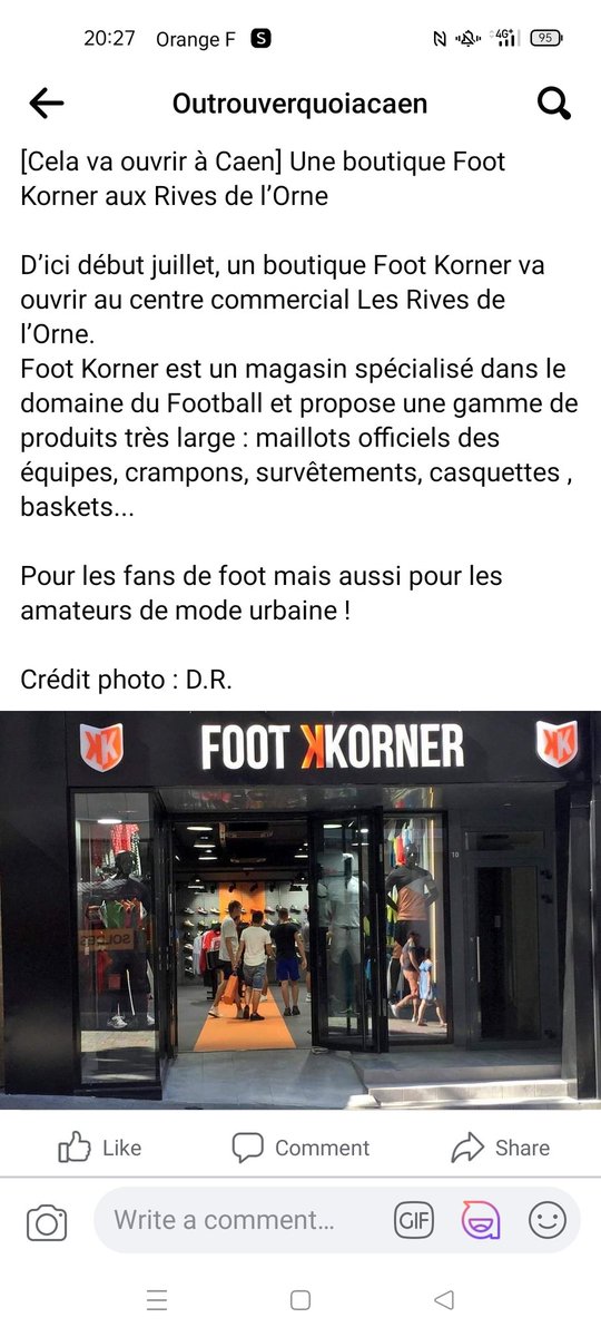 Camillealbs's tweet photo. Bientôt l'ouverture de @FootKorner à Caen ! https://t.co/qENffEFO3B