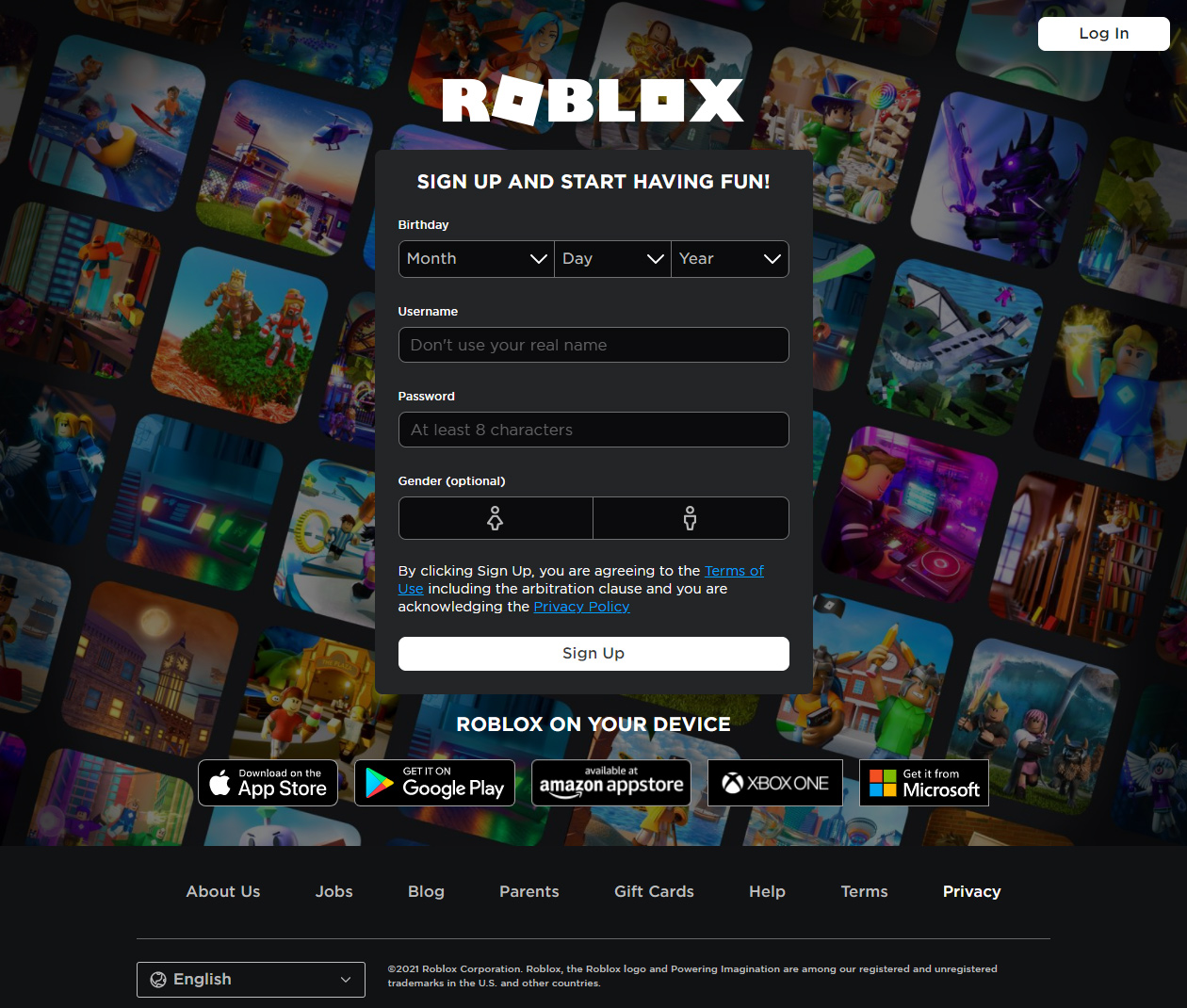 Roblox in 2005 - Web Design Museum