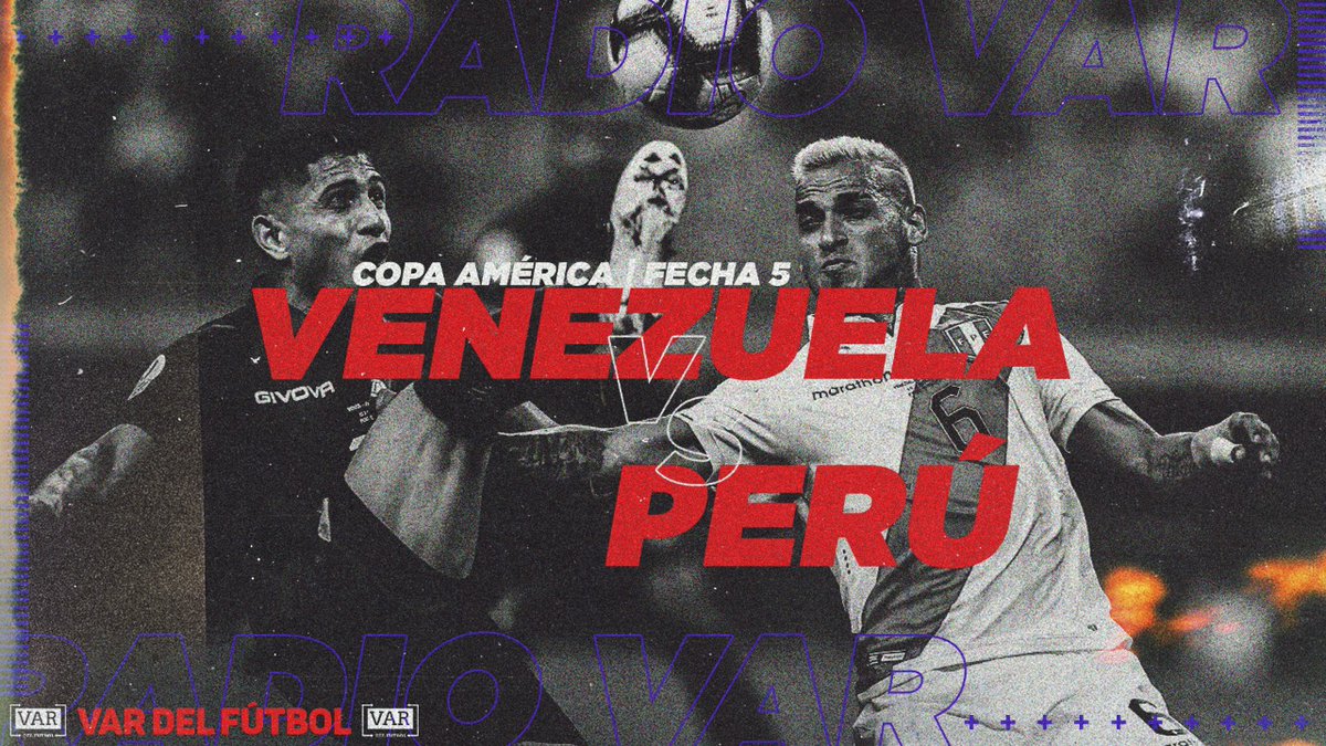 VarDelFutbol_PE's tweet photo. ¡SE PRENDE RADIOVAR! 🎙️

Acompáñanos a vivir el último partido de fase de grupos de nuestra selección 🇵🇪 frente a Venezuela 🇻🇪 por la #CopaAmerica.

Te esperamos desde las 4 pm a través de nuestro canal de Youtube, junto a @YersiAlvarado y @Vick6.

https://t.co/dpgkLgMvFM https://t.co/NAAWfMnWzf