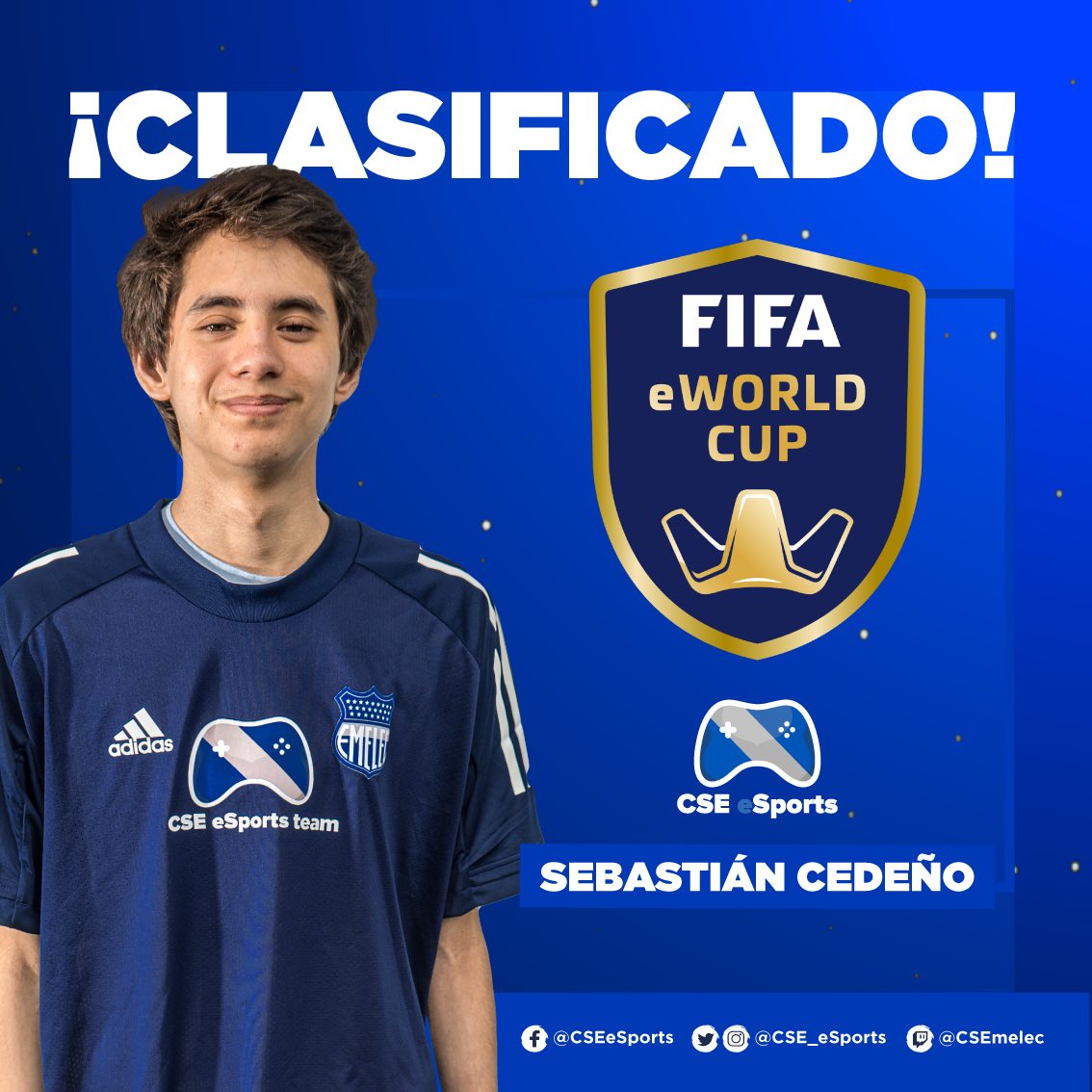 ¡A LONDRES 🎮⚽️!

@CSEeSportsCeden logra la victoria más importante en el mundo gamer de FIFA Ecuador y se clasifica al mundial de FIFA21 en Inglaterra. 

¡@cse_esports en el mundial!